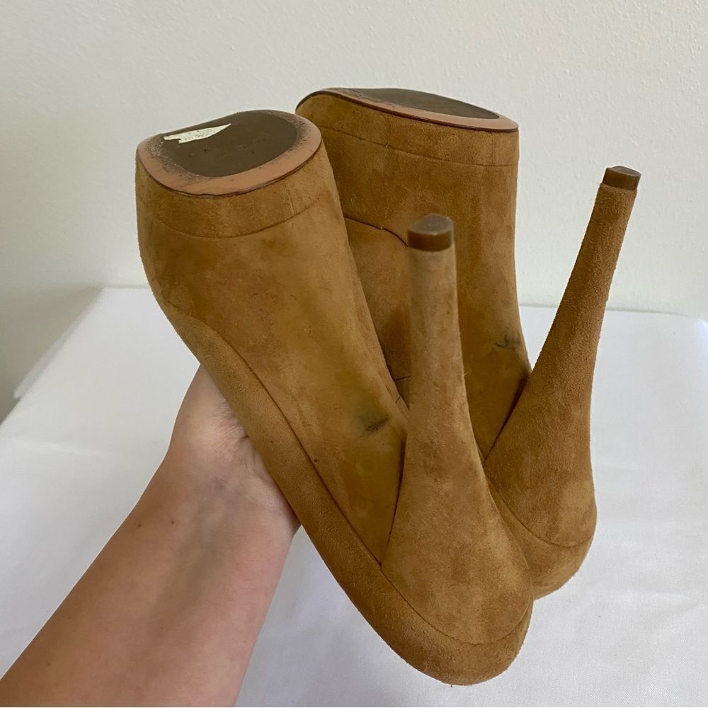 CASADEI Suede Triple Platform Heels - Picture 6 of 12